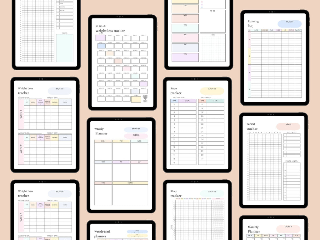 VowCraft Studio Ultimate Fitness Planner & Workout Tracker