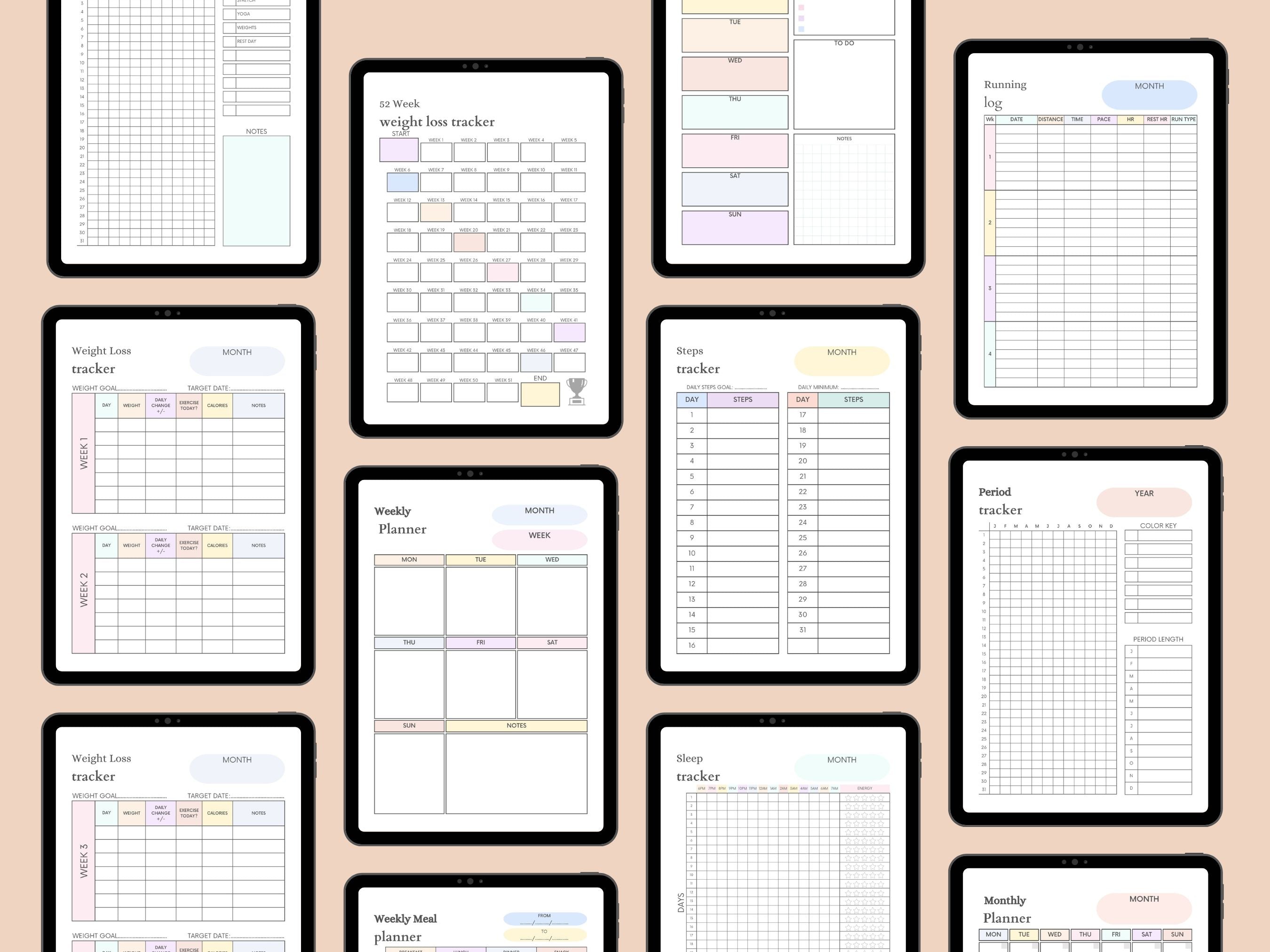 VowCraft Studio Ultimate Fitness Planner & Workout Tracker