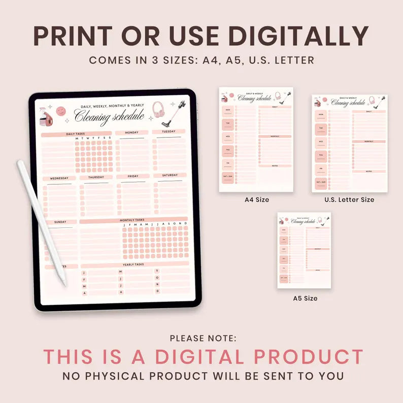 VowCraft Studio Cleaning Planner