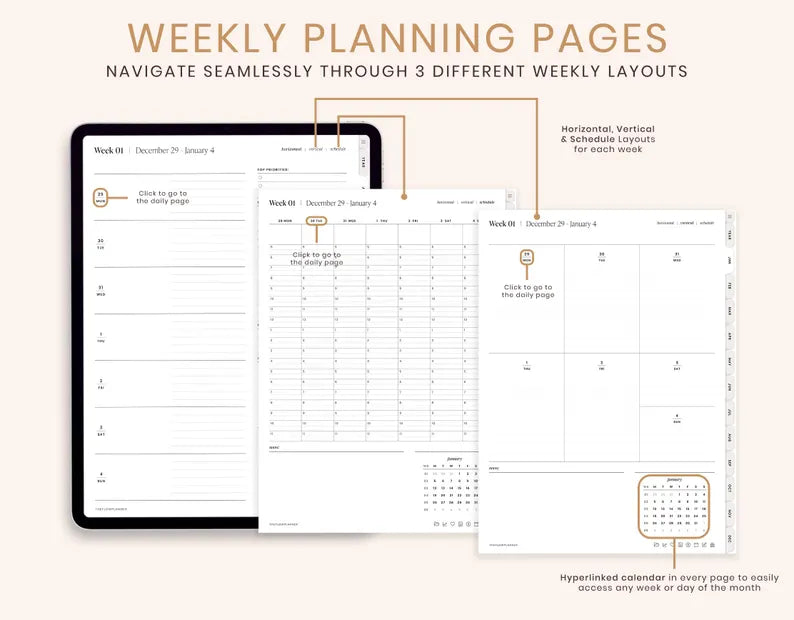 VowCraft Studio 2026 Digital Planner